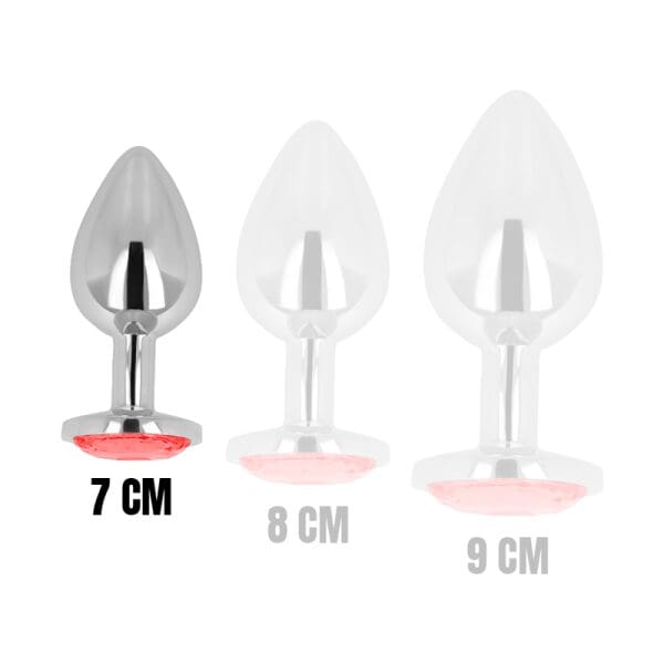 OHMAMA - ANAL PLUG WITH RED CRYSTAL 7 CM 4
